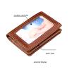 Buy cheap 0.4CM Thick 11x7.7cm Mens PU Leather Wallet Credit Card Card Case BM from wholesalers