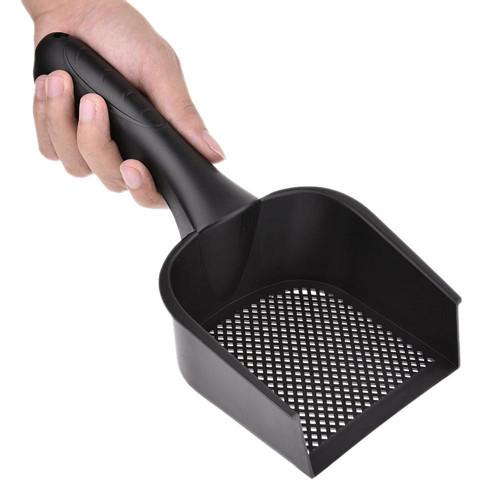 Buy cheap Black Plastic Small Holes Fine Litter Scooper Shovel For Cat Dog from wholesalers