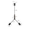 Buy cheap LED Panel Light Cable Hanging Kit Brass Plated Black Y-Fits YW86034 from wholesalers