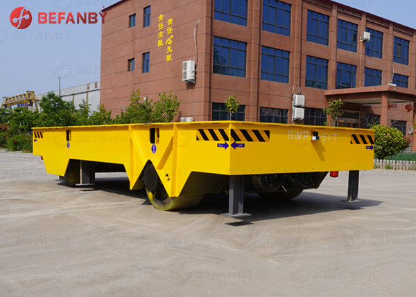 Manufacture 90t Trackless Battery Powered Transfer Cart