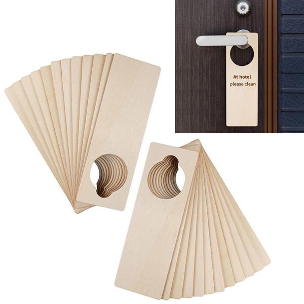 Buy cheap Door Hanging Wood Chip Signs Blank DIY Tag Crafts Pieces Home Decorations from wholesalers