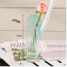 Buy cheap U Shape Bending Rainbow color Flower Acrylic Vase For Home Decor Or Wedding Table from wholesalers