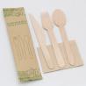Buy cheap Custom Disposable Wooden Kitchen Spoon Knife Fork Set Wooden Flatware Set from wholesalers