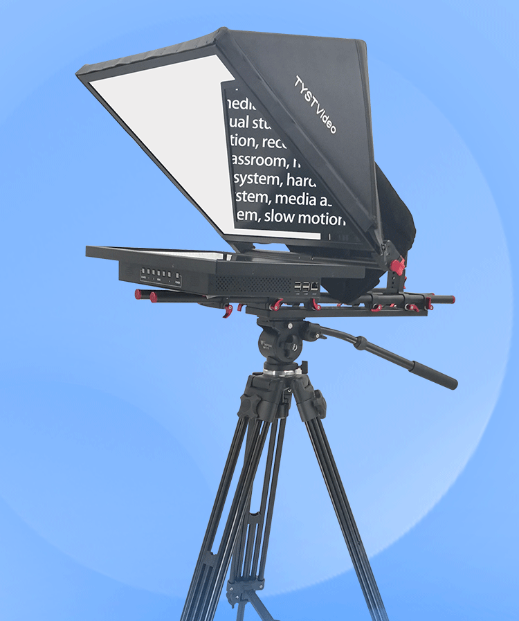 21G-GH 21inch Single Screen Studio Teleprompter with Professional Tripod and Casters