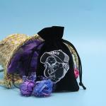 Aux Suede Drawstring Jewelry Bag Logo Printed Custom Velvet Material For Gift