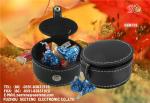 China factory wholesale square and round PU leather candy boxes for promotion