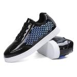 Colorful Fiber Texture LED Screen Shoes Remote Control Led Light Up Sneakers