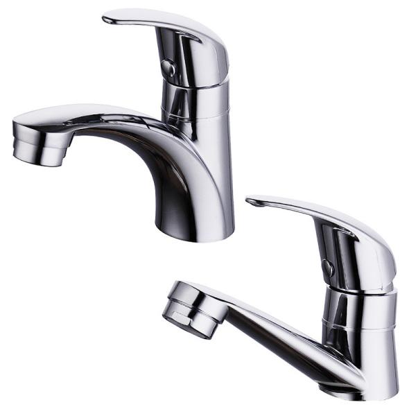 Buy cheap Zinc Brushed Chrome Basin Taps Single Hole Bathroom Faucet Cold Only from wholesalers