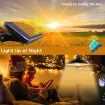PC Material Chandelier Solar Panel Energy System Remote Controlled