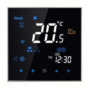 Wholesale Touch Screen Programmable Fan Coil Thermostat , Wireless Fan Coil Thermostat from china suppliers