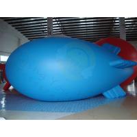 Buy cheap Durable Advertising Helium Zeppelin , Blue Waterproof Inflatable Blimps product
