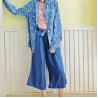 Buy cheap 100% Cotton Chambray Long Sleeves Shirt , Loose Fit Blouses For Young Ladies from wholesalers