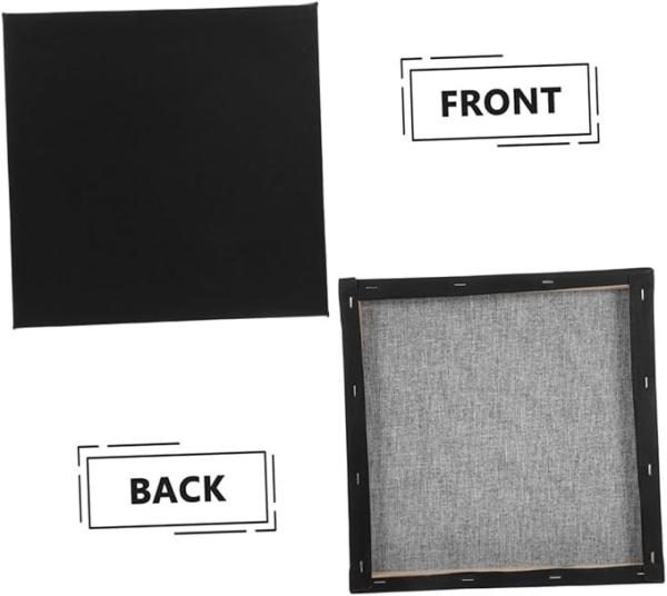 Buy cheap Black Stretched Canvas Board 100% Cotton Heavy Weight for Gesso Acrylic Oil Painting from wholesalers