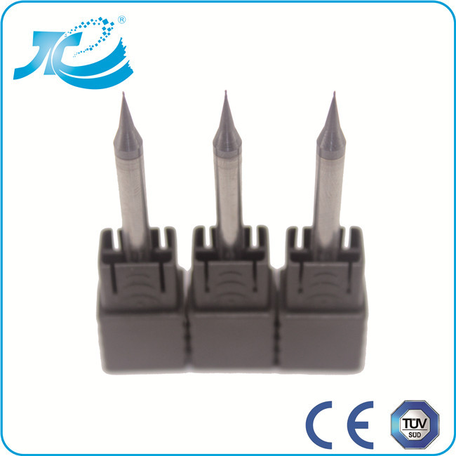 Tungsten Carbide 4 Flute Micro End Mill , Custom End Mill wiht Air or Oil Cooling Mode