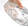 Buy cheap 200ml Square Clear Flat Flask Glass Bottle for Beverage at Competitive Cost from wholesalers