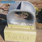 CB 34-76 Type B Bulwark Bolted Casting Steel Mooring Chock Ship Mooring