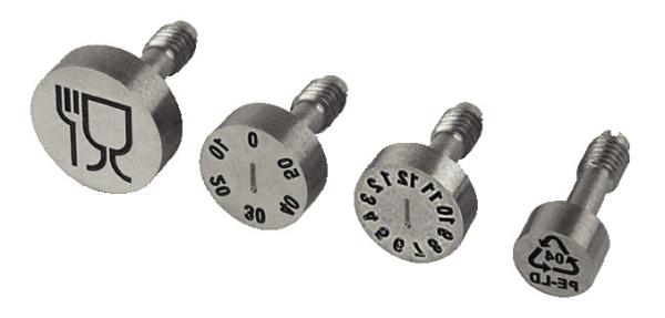 Buy cheap Durable INOX 1.4034 51HRC Precision Mold Parts Date Stamp Mold Date Inserts from wholesalers