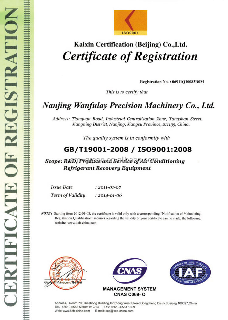 50Hz R22 Refrigerant Recovery Machine With Video Technical Support Service
