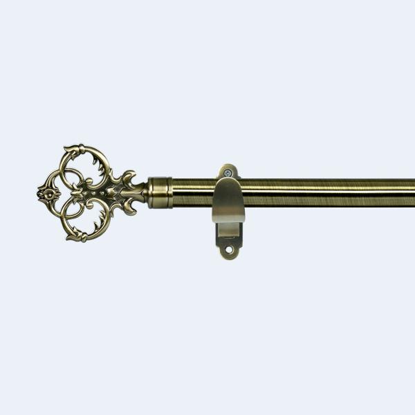 Customizable Curtain Rods With Accessories Iron Single Curtain Bracket For