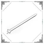 Glass Bong Dabber Oil Rigs Accessories Clear Quartz Snout Cap 4 Inches Length