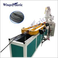 Buy cheap PE PP Plastic Pipe Extruder Machine Flexible Plastic Corrugated Tube Extrusion Line product