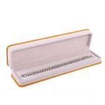 Custom Apricot Color Velvet Jewelry Packaging Box for Double Layer and 6*5.5*5cm