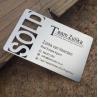 Buy cheap Stainless Steel Black Metal Business Cards from wholesalers
