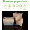Buy cheap Customized kraft floding lunch takeaway packaging box,Kraft Paper Lunch Box Disposable Salad Box Food takeaway Packaging from wholesalers