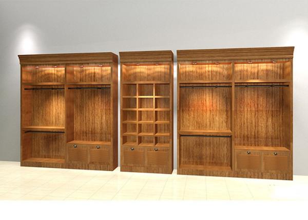 Buy cheap Wooden Clothing Display Showcase Anti Crack Multi Functional Any Size Available from wholesalers