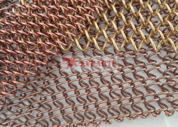 Buy cheap 1.2mm Wire Dia Copper Metal Coil Drapery For Restaurant Decoration from wholesalers