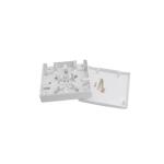 Ftth Fiber Optic Faceplate 86*86mm , Mini 2 Ports SC Fiber Optic Wall Socket
