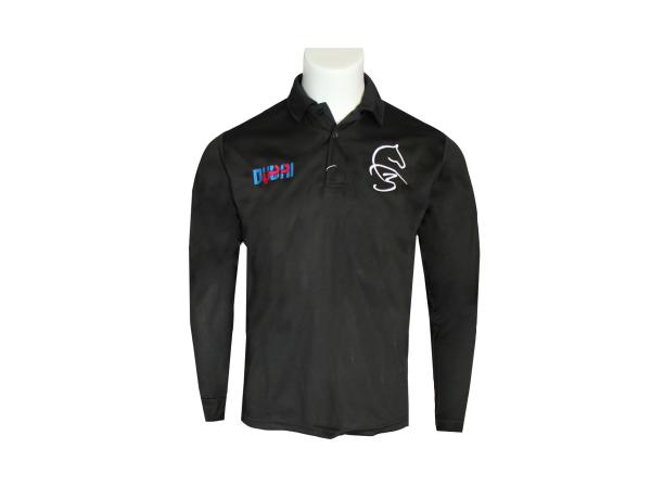 Buy cheap 100% Polyester Men Long Sleeves Shirt With Embroidery Lapel Collar from wholesalers