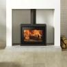 Buy cheap Indoor Heater Matt Black Freestanding Steel Fireplace Wood Burning Stove from wholesalers