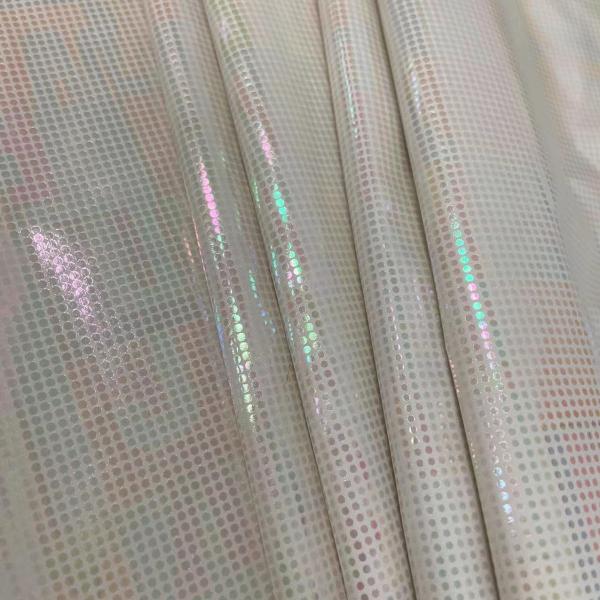 Buy cheap 71 GSM Polyester Taffeta Fabric 320t Colourful Hot Silver Foil 50dx50d from wholesalers