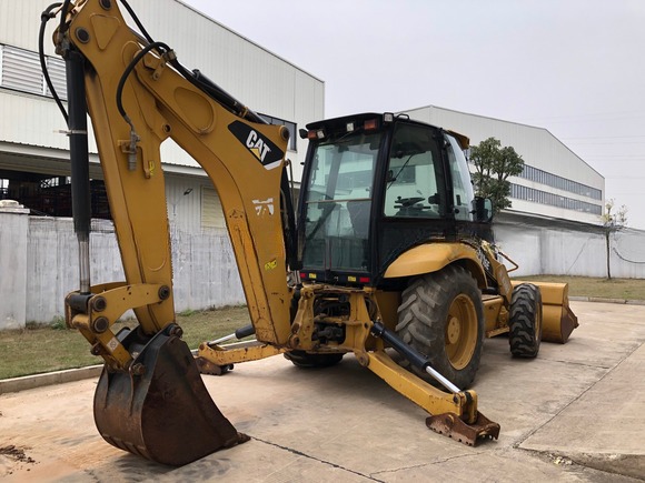 6792 10200 kg Machine Weight Used Caterpillar 416E Backhoe Loader 162 kw Original Now