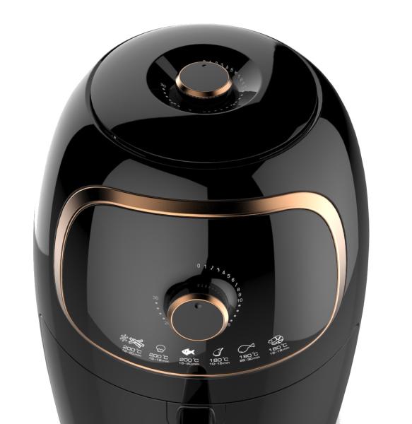 Buy cheap Popular 2 Litre Air Fryer Easy Clean Black Color With Thermostat Control from wholesalers