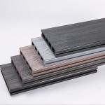 Structure Hollow Double Colors Wpc Outdoor Decking 3D Embossing Wood Grain