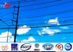 Polygonal 70FT 69kv Metal Steel Utility Poles Galvanized Structure Surface
