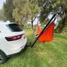 Buy cheap Carbon Steel Folding Towing Stand Rear Mount Review Car Black Color on Vehicle Tow Bar from wholesalers