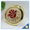 Buy cheap Shinny Gifts Rose Design Hand Make up Mirror Luxury Crystal Cosmetic Mirror from wholesalers