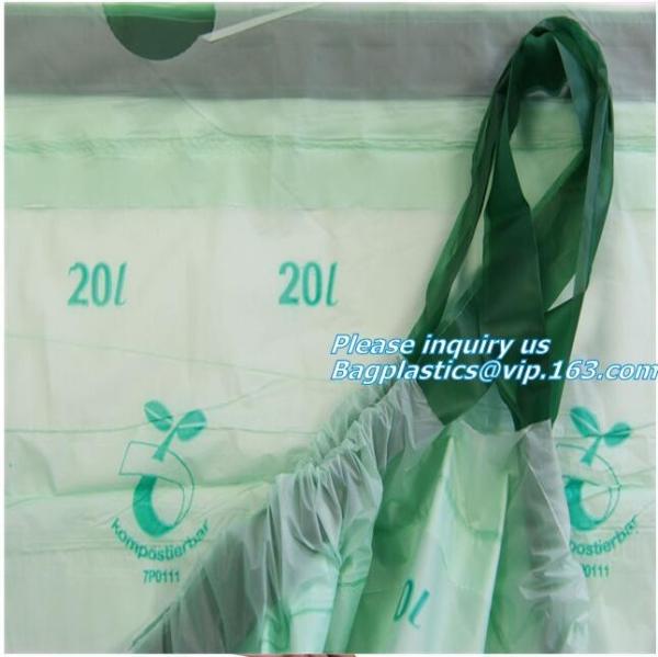 Buy cheap biodegradable compostable eco friendly orn starch dry cleaning laundry bag, biodegradable plastic drawstring laundry bag from wholesalers