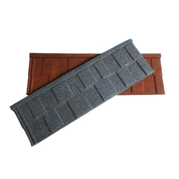 Buy cheap Shingle Roof Tiles 0.4mm AZ40 Tiger/Black/Black White Stone Coated Metal Tile 50 Years Warranty 2.75 KG/Pc from wholesalers