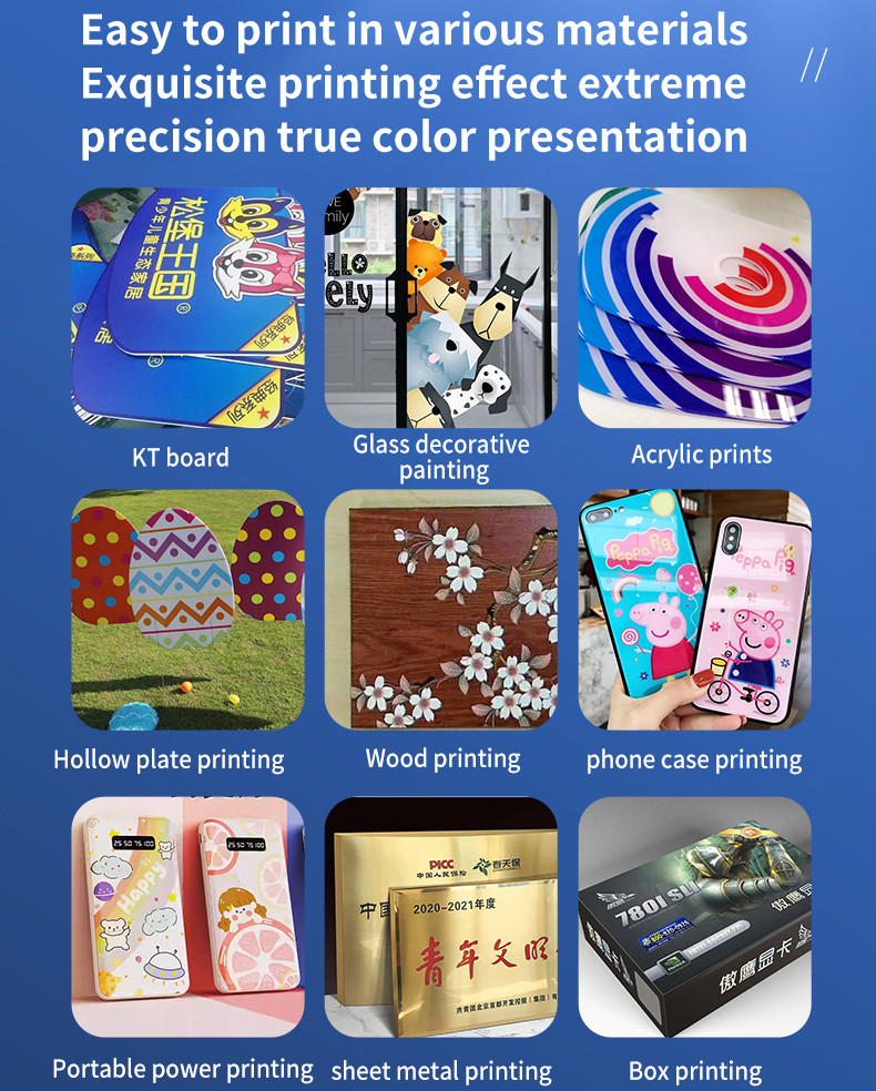 UV Flatbed Inkjet Printer versatile Large Format Flat Bed Printer