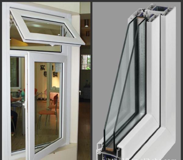 Buy cheap Double Glazing UPVC PVC Awning Window Impact Glass Windows Customized from wholesalers