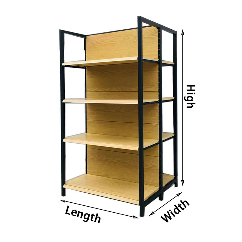 Book Shelf Factory Wooden Shelf Wood Gondola Shelving Supermarket Racks