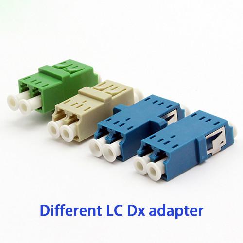 Buy cheap SC Type Duplex LC Fiber Optic Cable Adapters Blue Green Beige Color from wholesalers