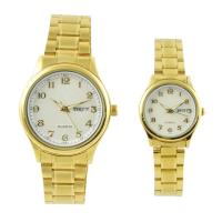 Buy cheap Gold Quartz Japan Movt Brass Wrist Watch With Stainless Steel Clasp product