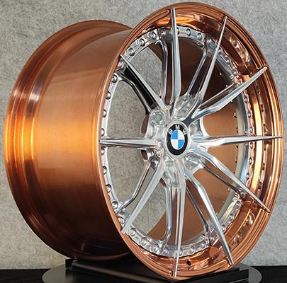 Buy cheap 5x112 Custom Rims Bronze Polished Lip For Benz BMW Audi from wholesalers
