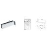 Buy cheap Glass Patch Fitting A-031, Material aluminium, steel, stainless steel, finishing satin, mirror from wholesalers