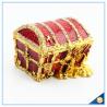 Buy cheap Shinny Gifts Gold Plated Handmade Purple And Red Jewelry Box Wholesales SCJ247 from wholesalers